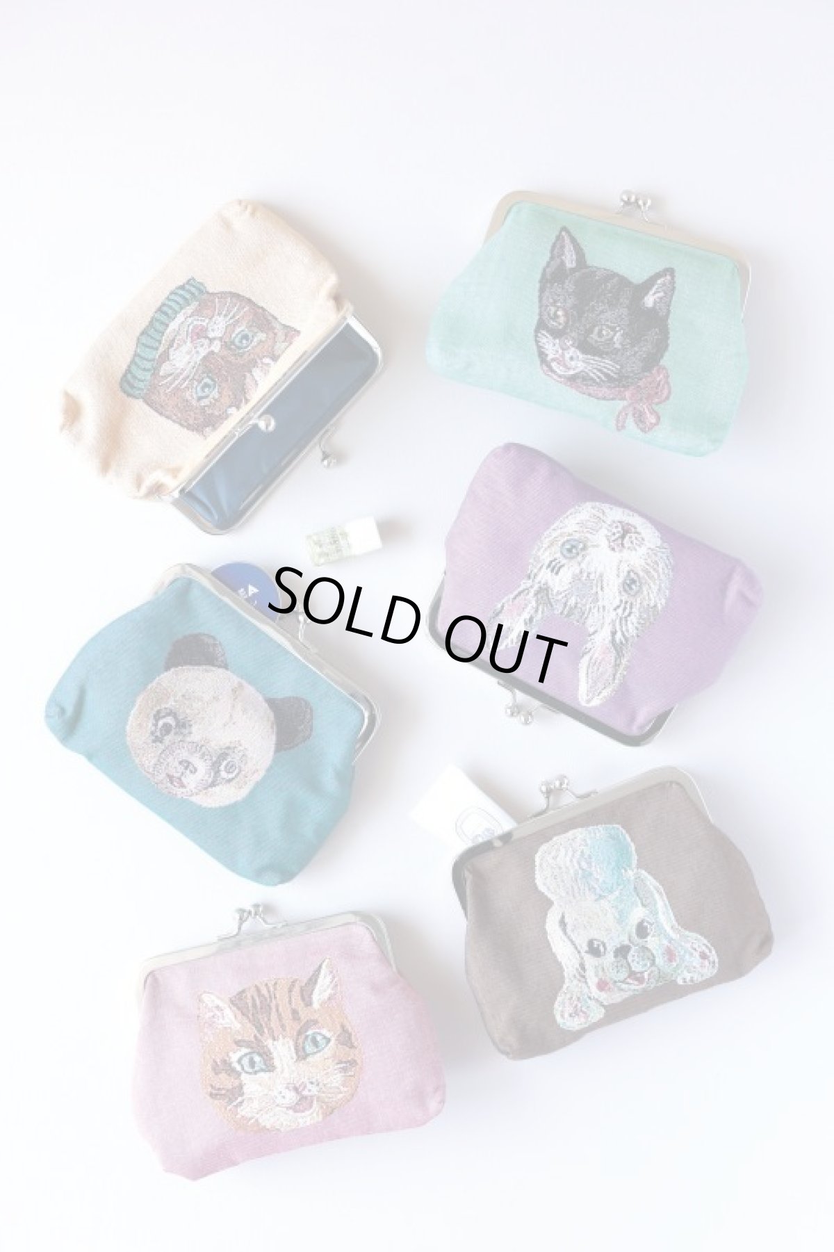 画像3: Nathalie Lete Animal Face Purse(がま口ポーチ)キャット NL454 (3)