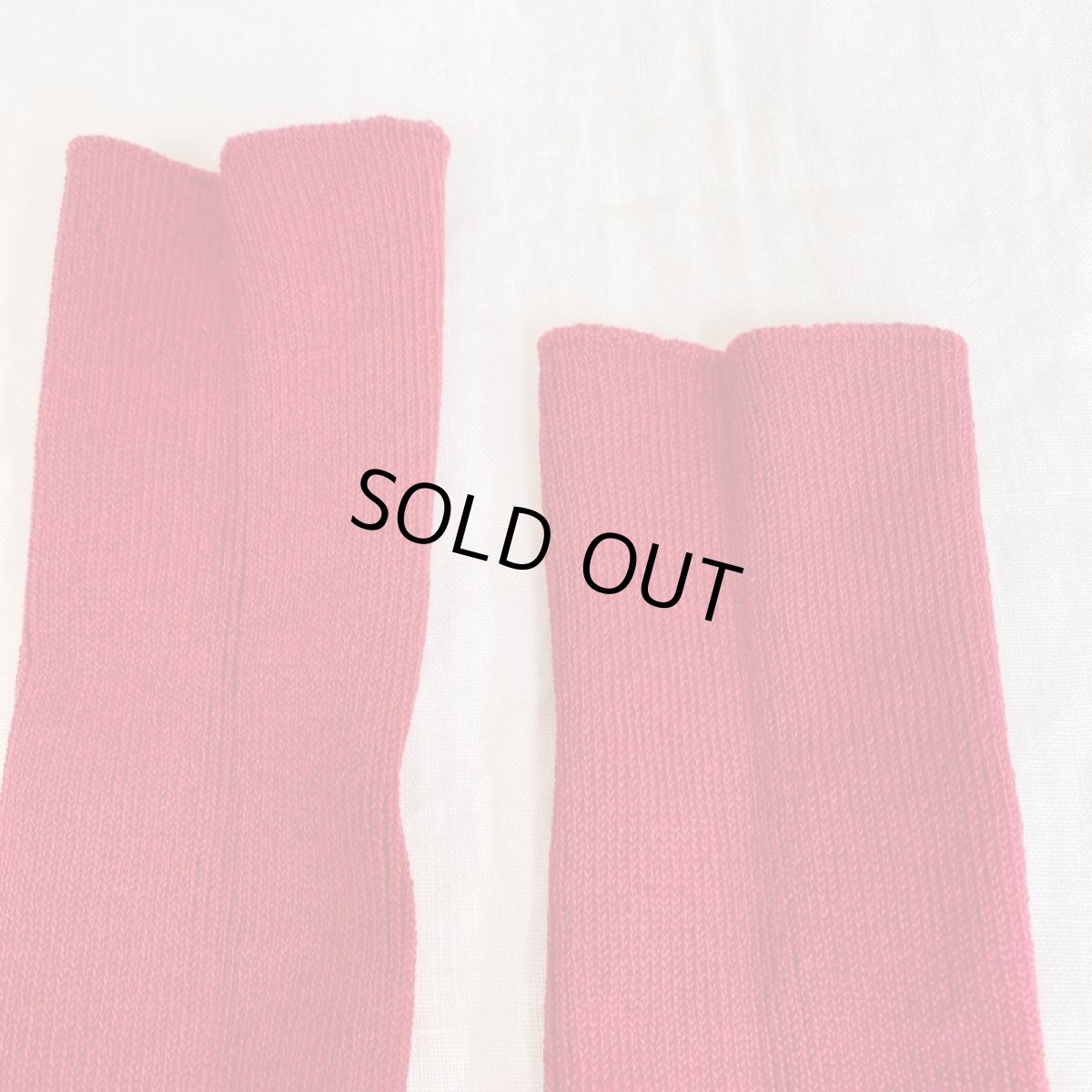 画像2: Humming bird　エジプトコットンストレスフリーソックス／レッド (2)