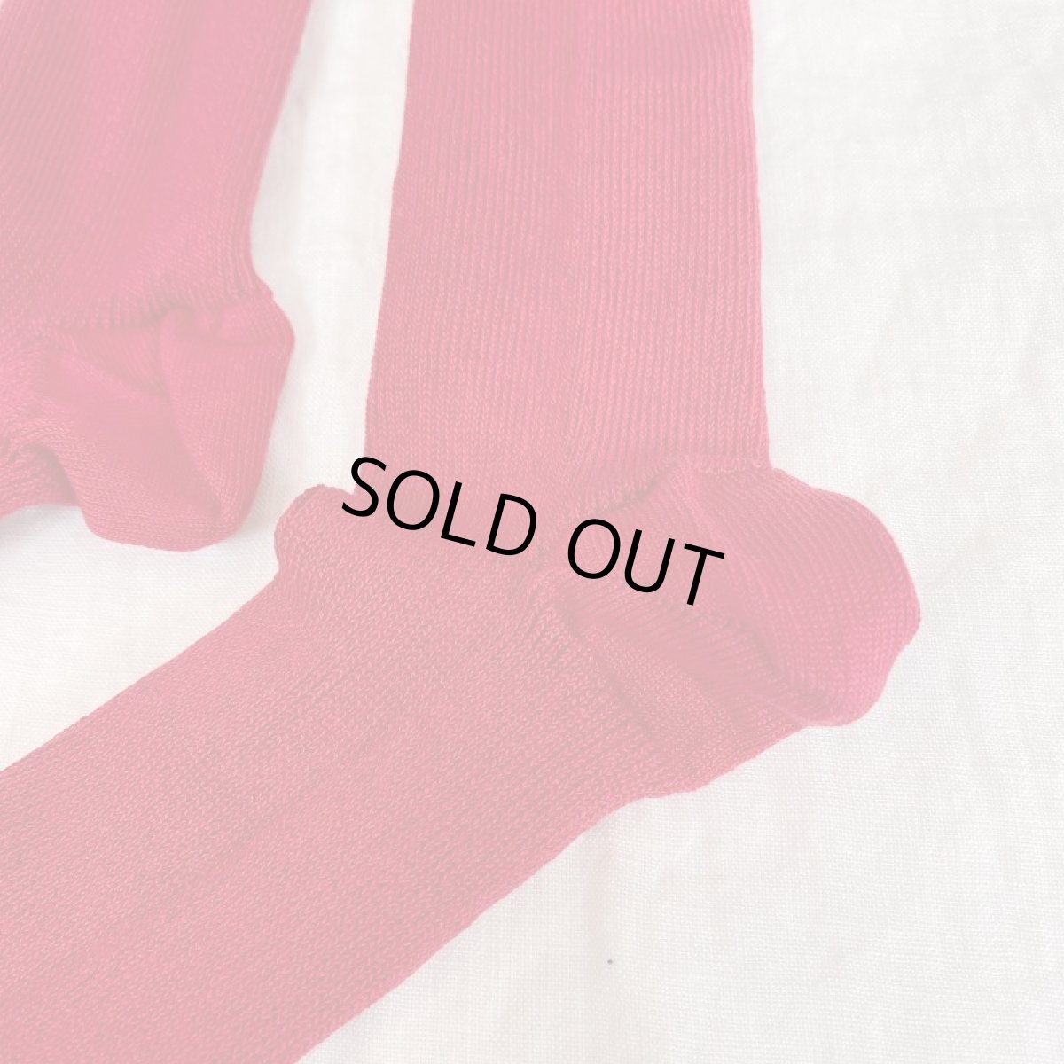 画像3: Humming bird　エジプトコットンストレスフリーソックス／レッド (3)