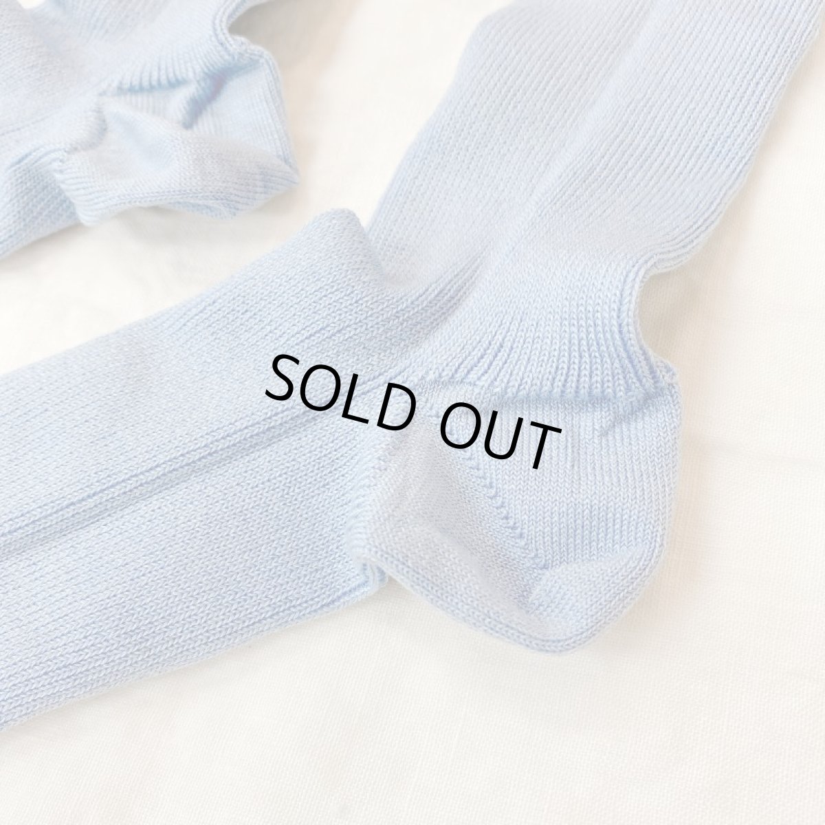 画像3: Humming bird　エジプトコットンストレスフリーソックス／サックスブルー (3)