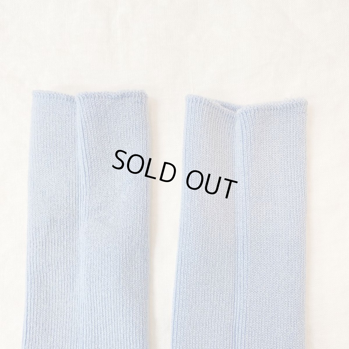 画像2: Humming bird　エジプトコットンストレスフリーソックス／サックスブルー (2)