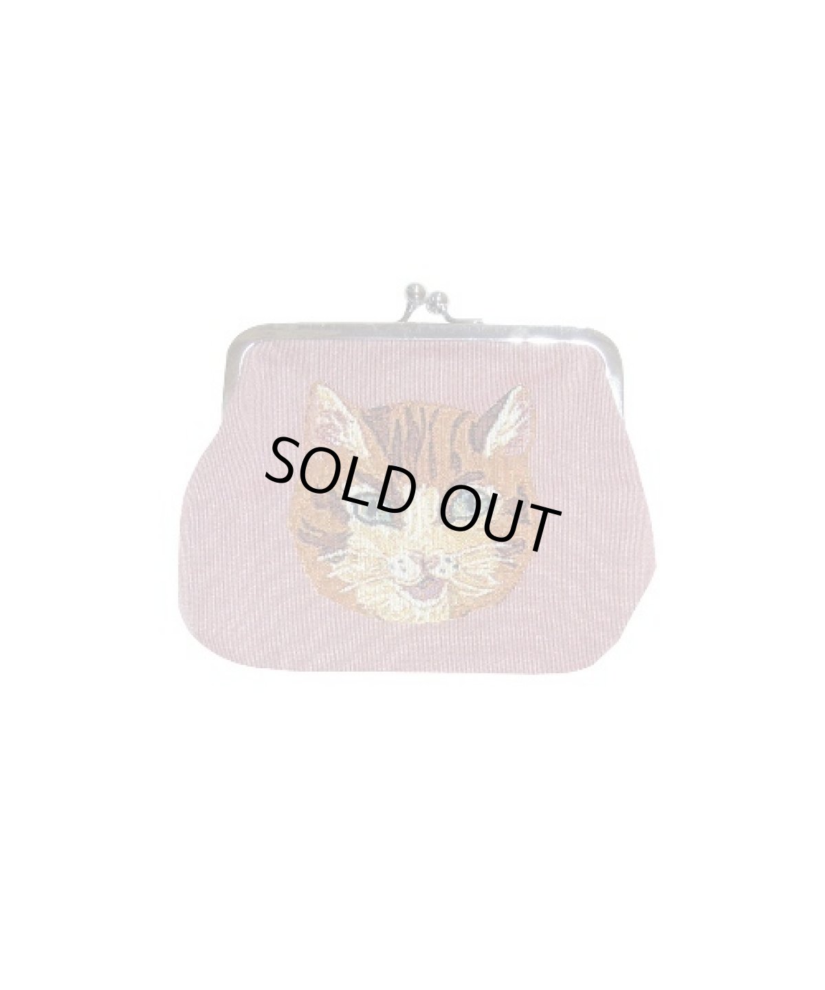画像1: Nathalie Lete Animal Face Purse（がま口ポーチ）キャット　NL454 (1)