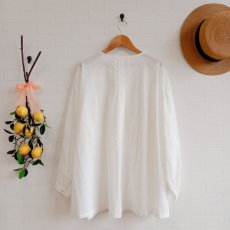 画像5: Humming bird　オーガニックジョーゼットフリル　白 (5)