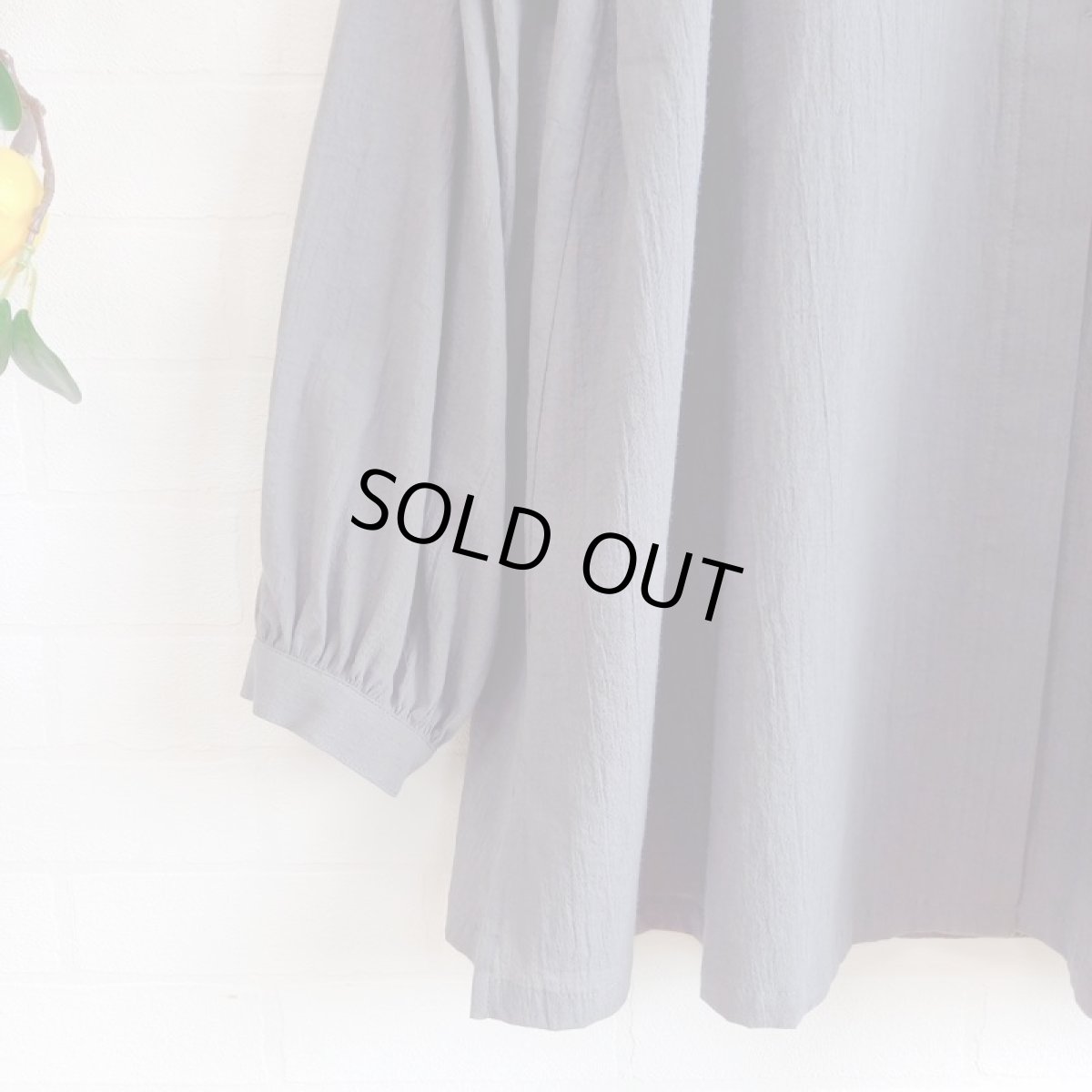 画像4: Humming bird　オーガニックジョーゼットフリル　竹炭 (4)