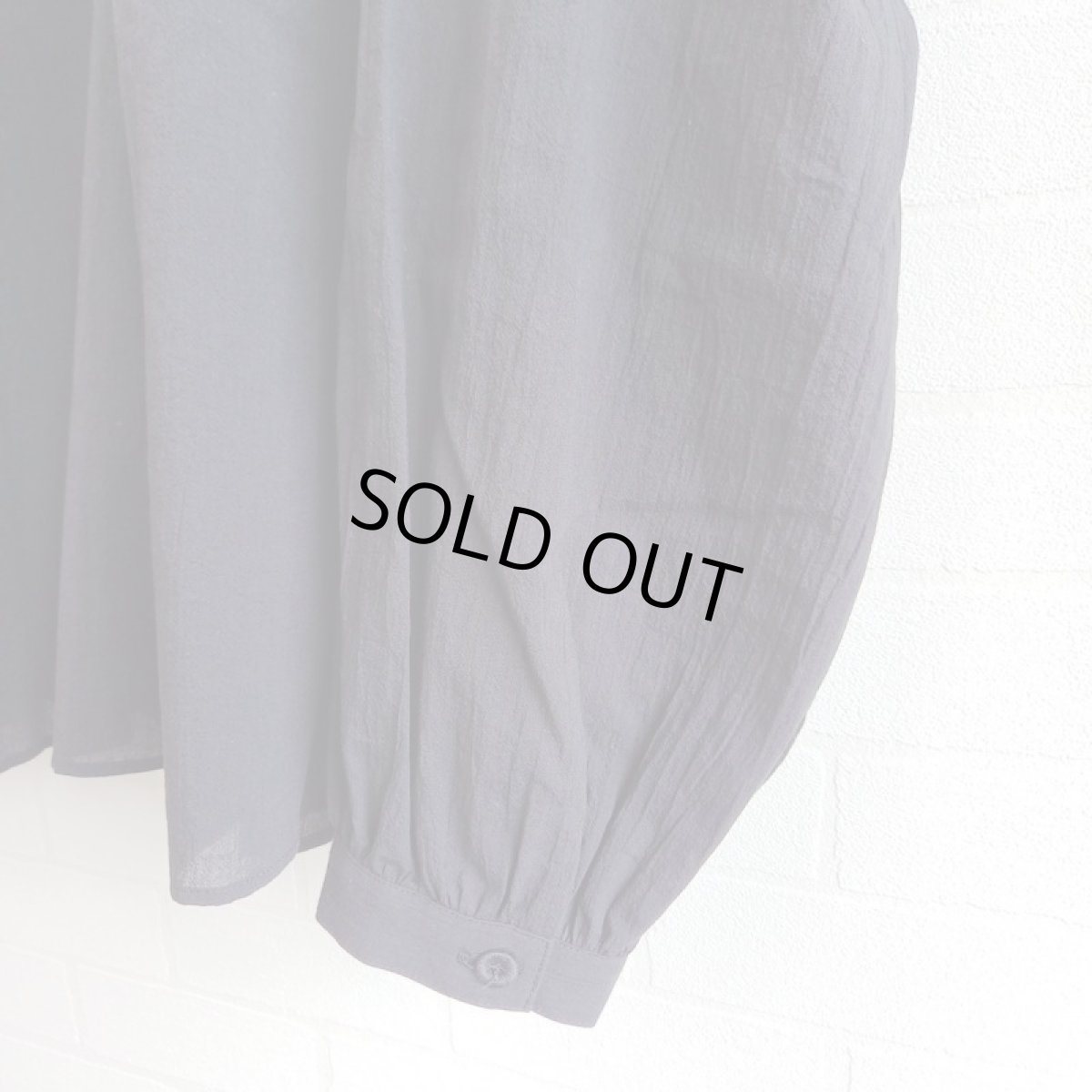 画像3: Humming bird オーガニックジョーゼットかぶり 漆黒 (3)