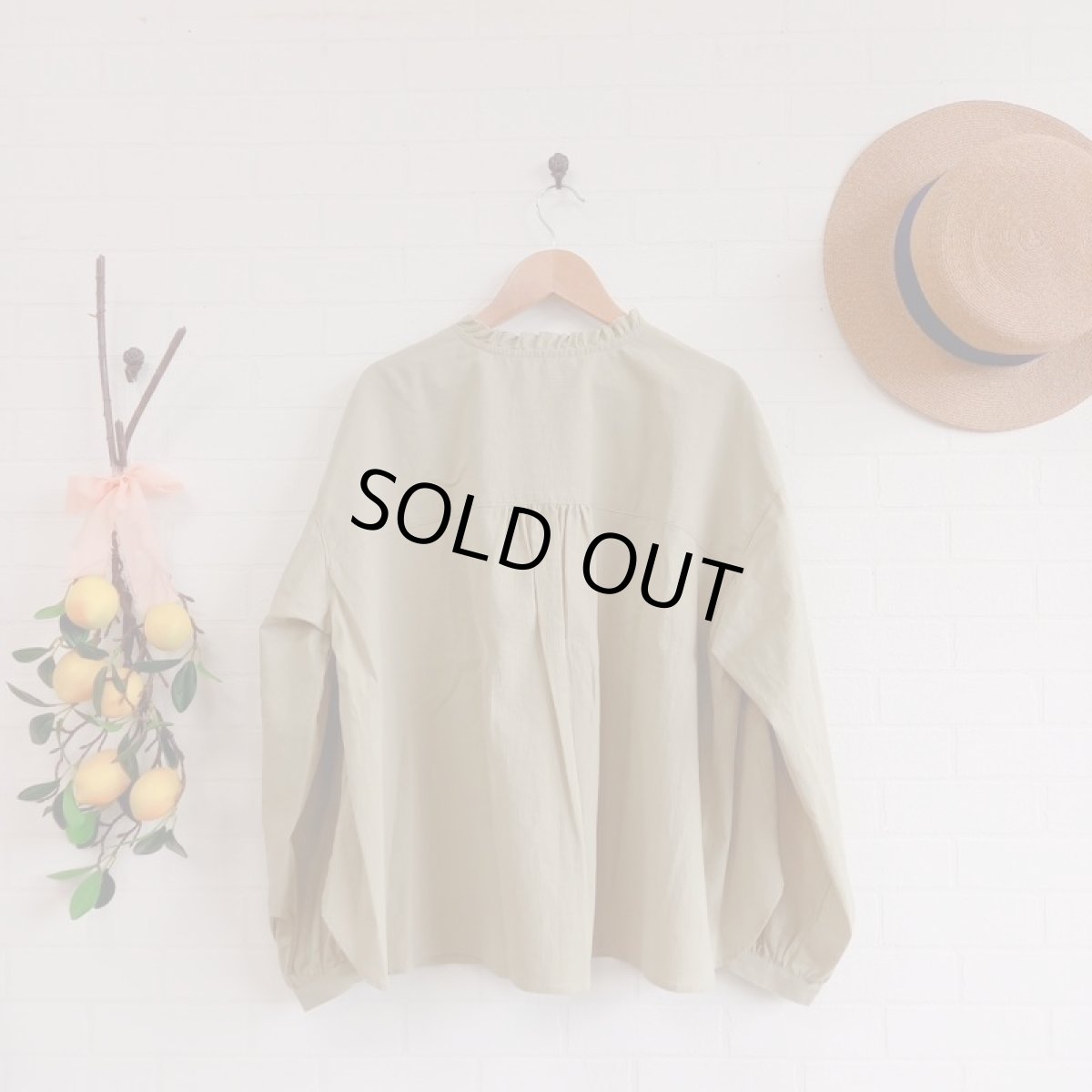 画像4: Humming bird　オーガニックジョーゼットかぶり　くちなし (4)