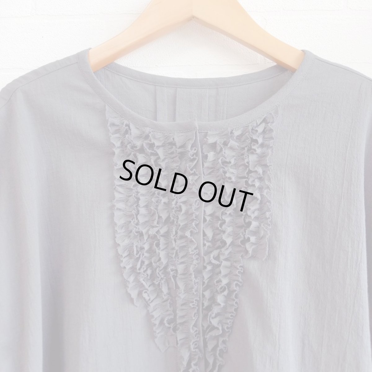 画像3: Humming bird　オーガニックジョーゼットフリル　竹炭 (3)