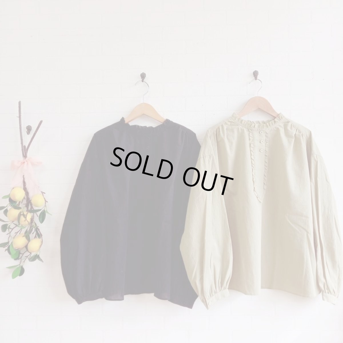 画像6: Humming bird　オーガニックジョーゼットかぶり　くちなし (6)