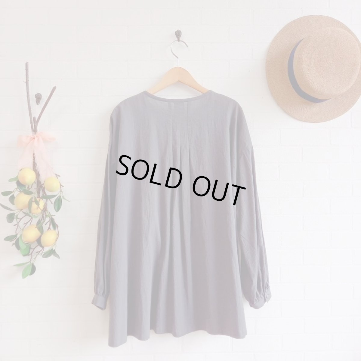 画像5: Humming bird　オーガニックジョーゼットフリル　竹炭 (5)