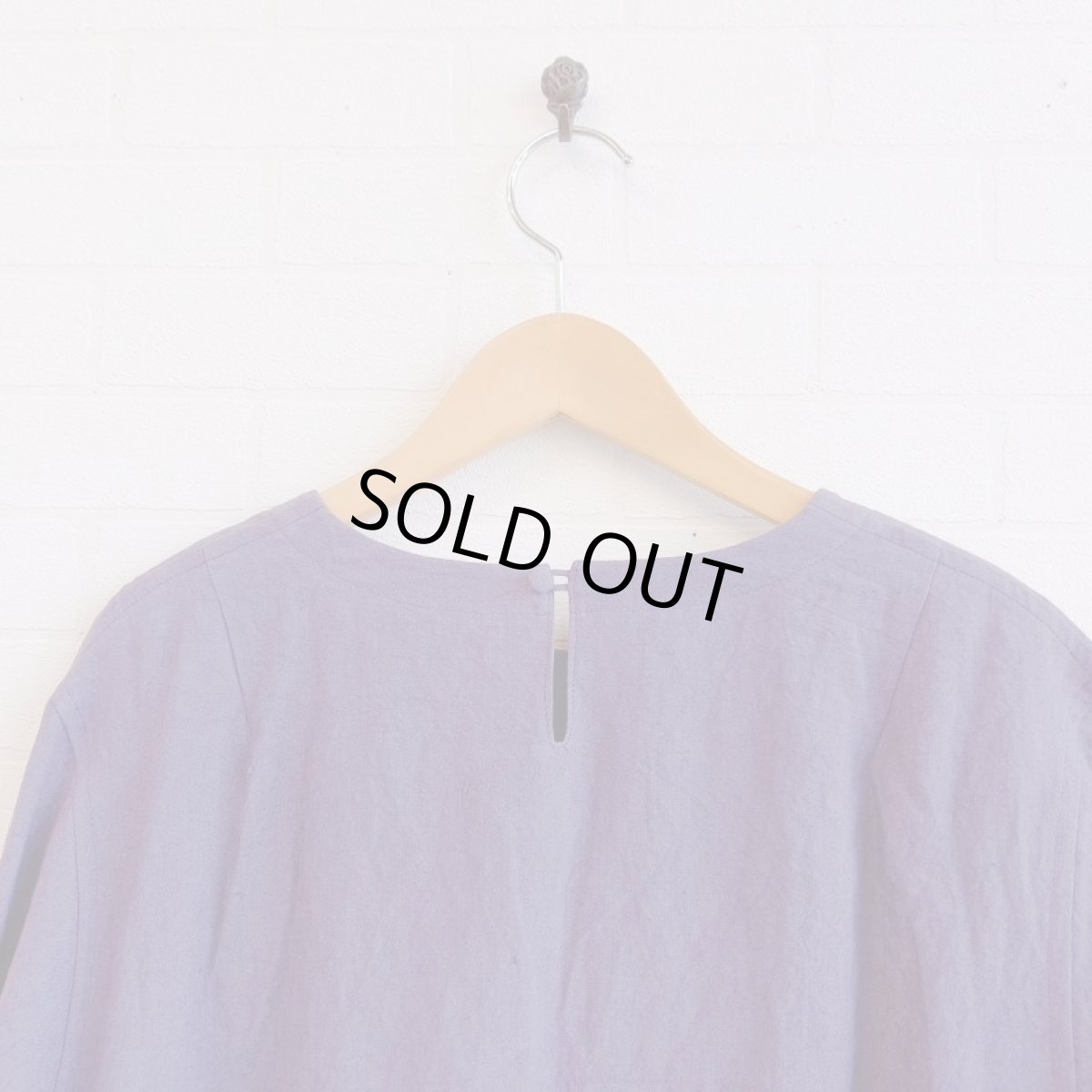 画像4: CHISHIRO　フレアワンピース　藤 (4)