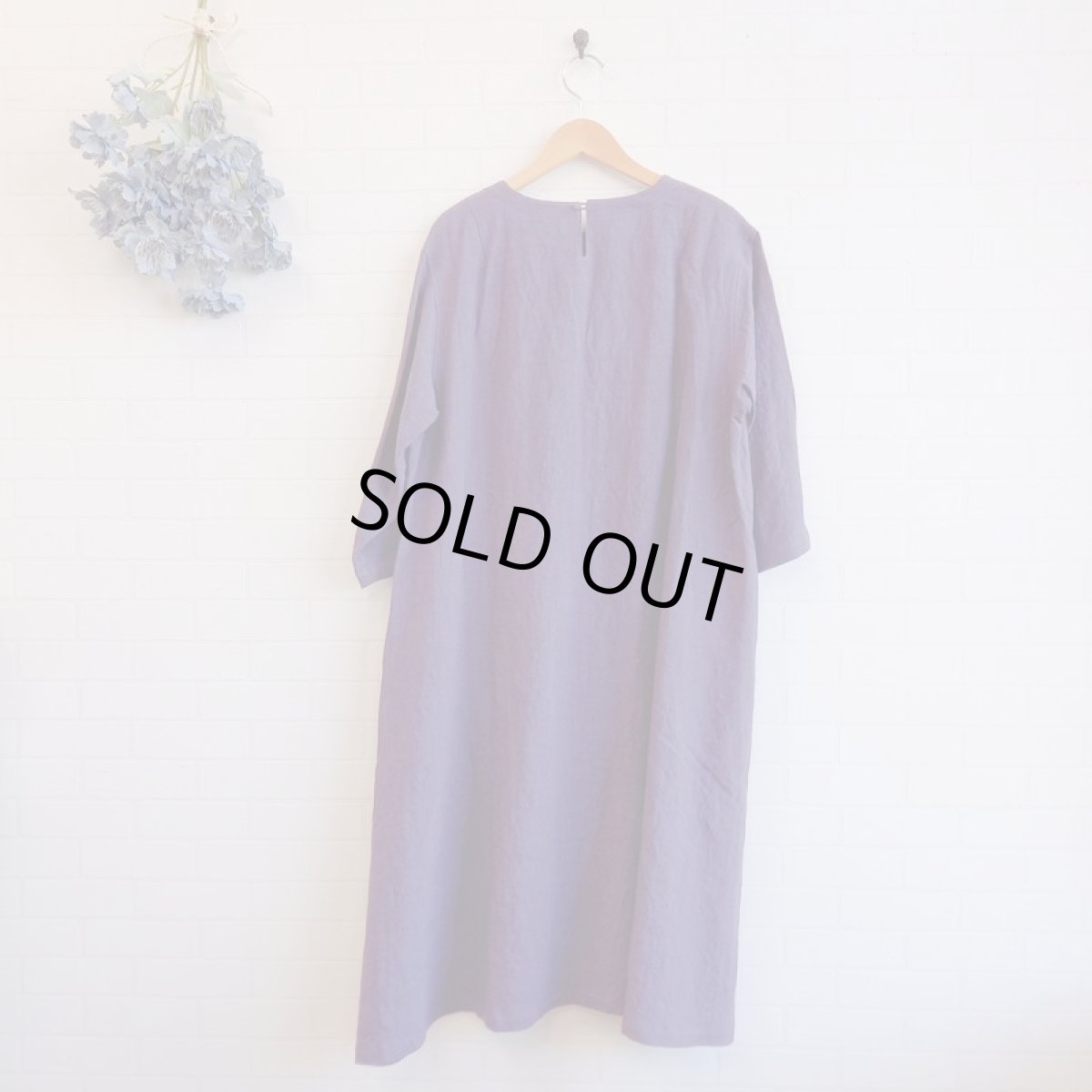 画像3: CHISHIRO　フレアワンピース　藤 (3)