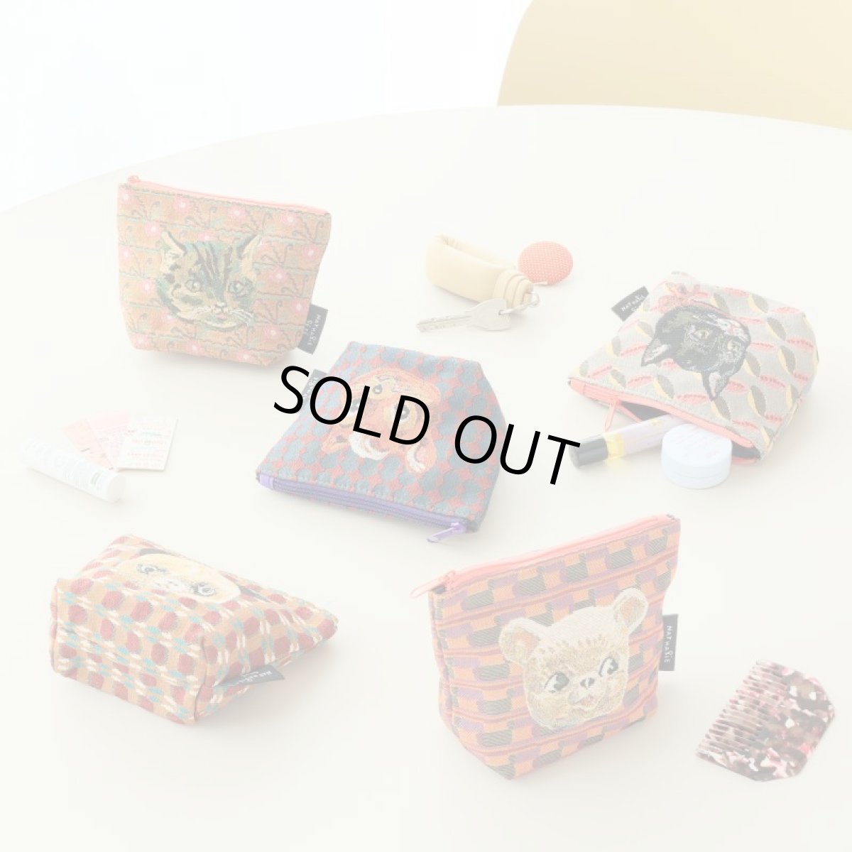 画像2: Nathalie Lete　ポーチ　Squirrel　NL051 (2)