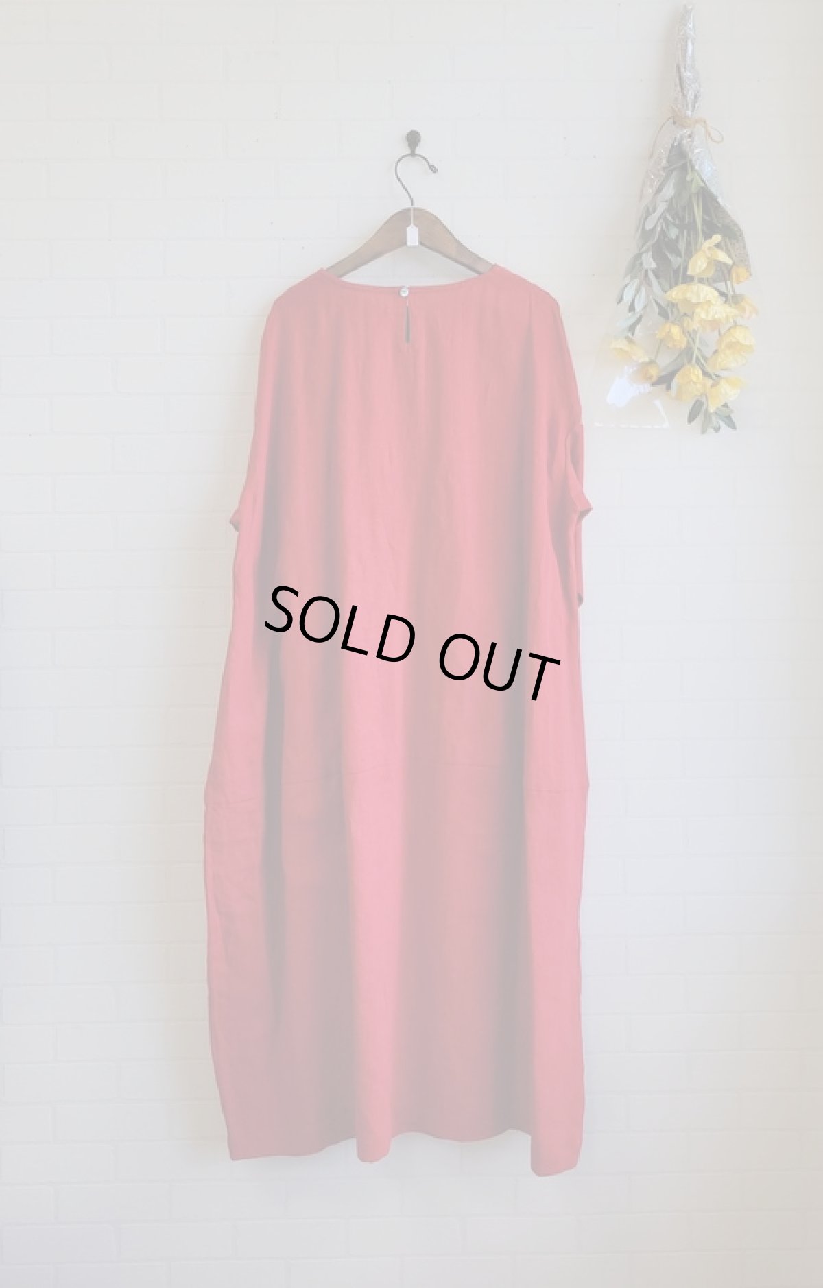 画像2: Humming bird　大人バルーンワンピース　レッド (2)