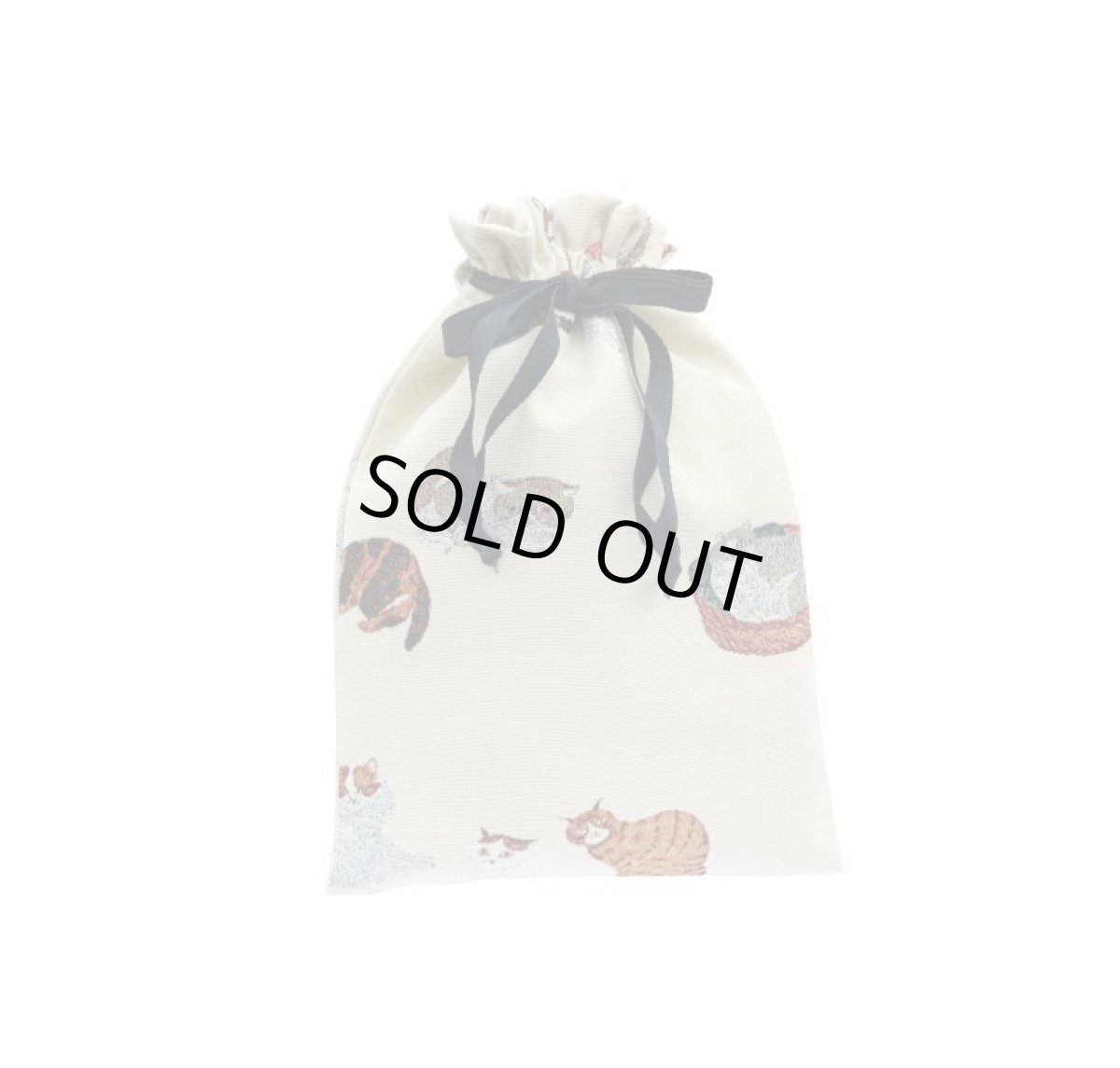 画像1: 松尾ミユキ  Drawstring bag Cats　MM371 (1)