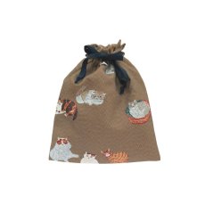 画像1: 松尾ミユキ  Drawstring bag Cats　MM372 (1)