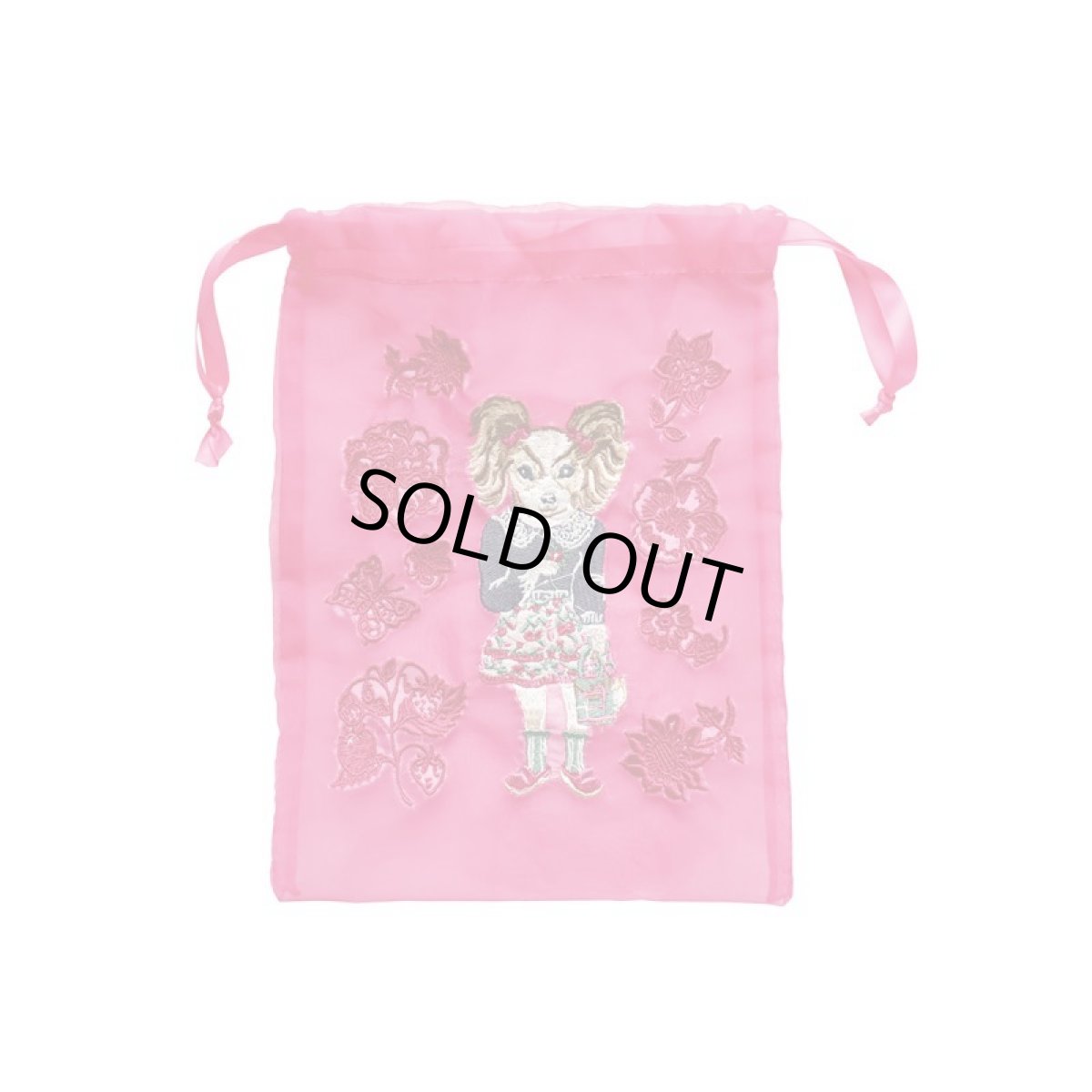 画像1: Nathalie Lete Organdy Drawstring pouch NL815 (1)