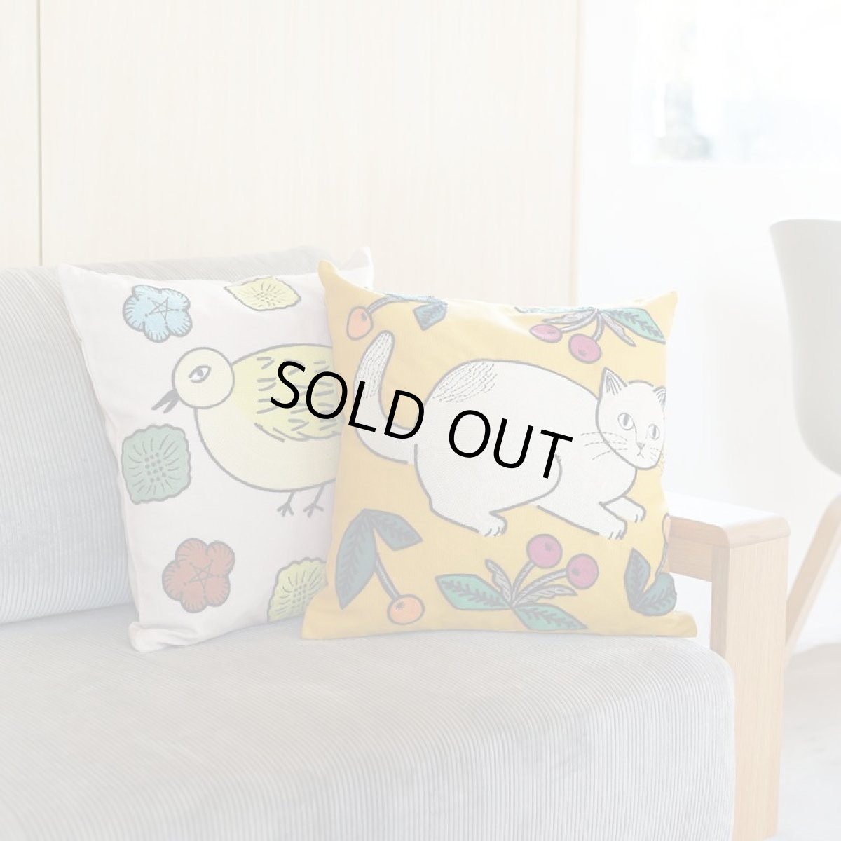 画像2: 松尾ミユキ Embroidery Cushion cover MM525 (2)