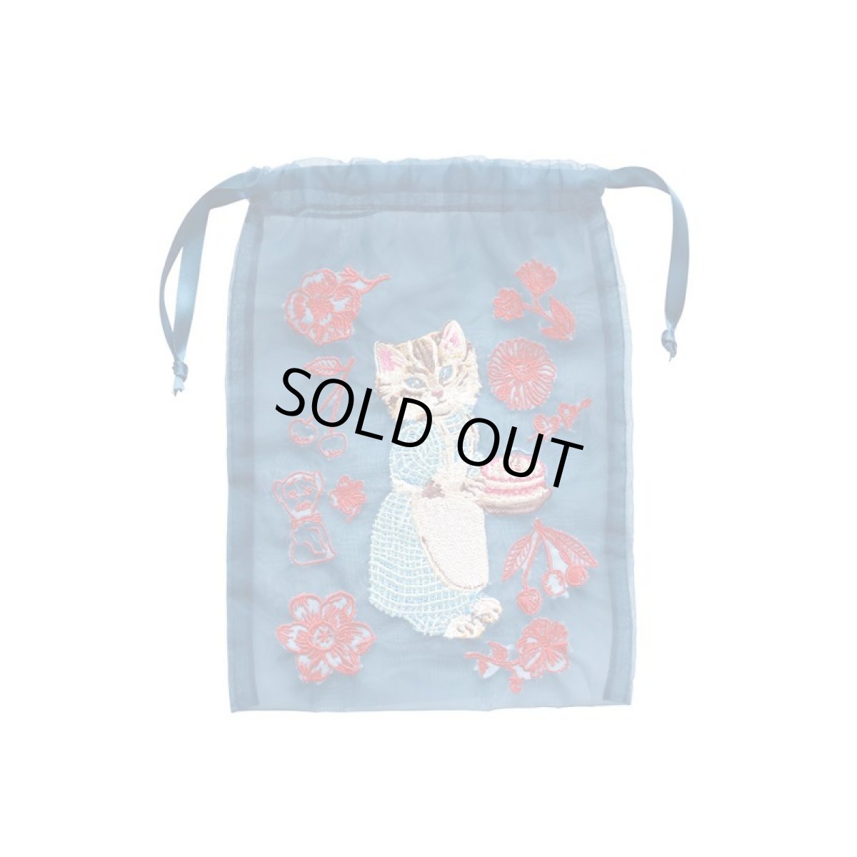 画像1: Nathalie Lete Organdy Drawstring pouch NL813 (1)