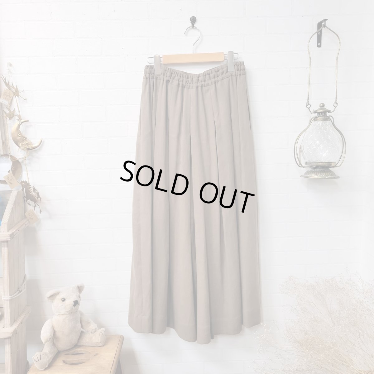 画像6: Humming bird　　フレンチリネンチューインキャンバスキュロットパンツ (6)