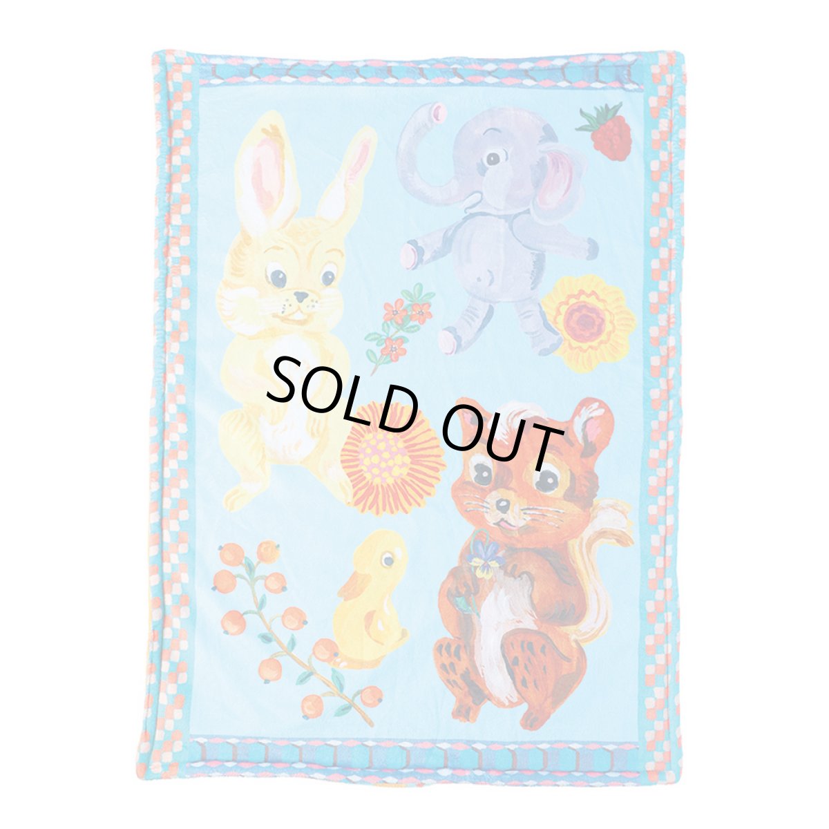 画像1: Nathalie Lete Double layer Blanket Squirrel-BL　NL097 (1)