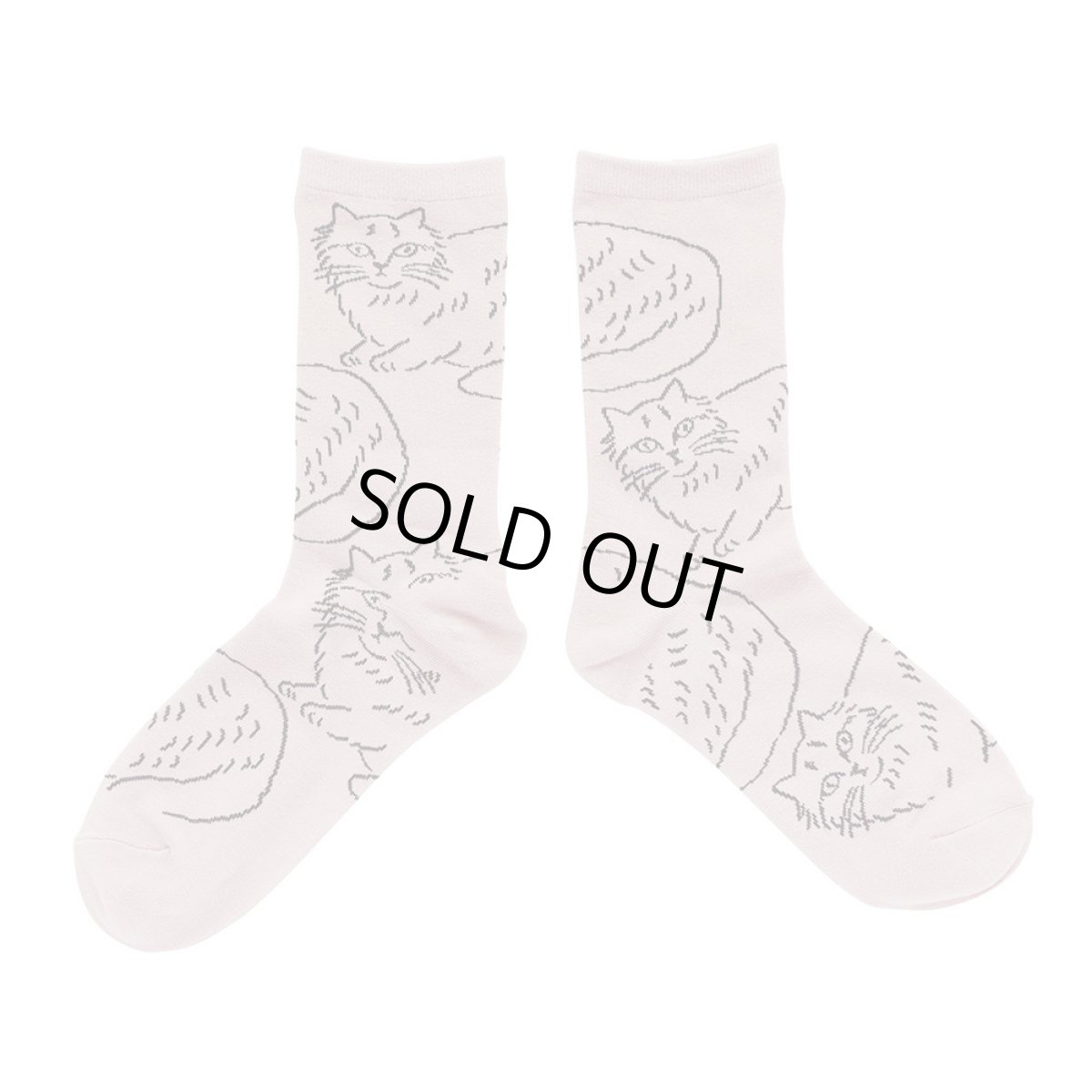 画像1: 松尾ミユキ　Cat socks Kinaco　MM190 (1)