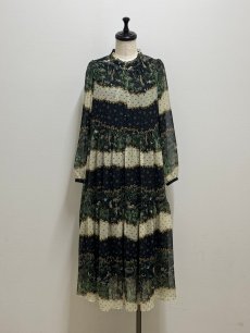 画像9: 【即納】テキスタイルパネルワンピース　リボンボーダー（M）5110030 (9)