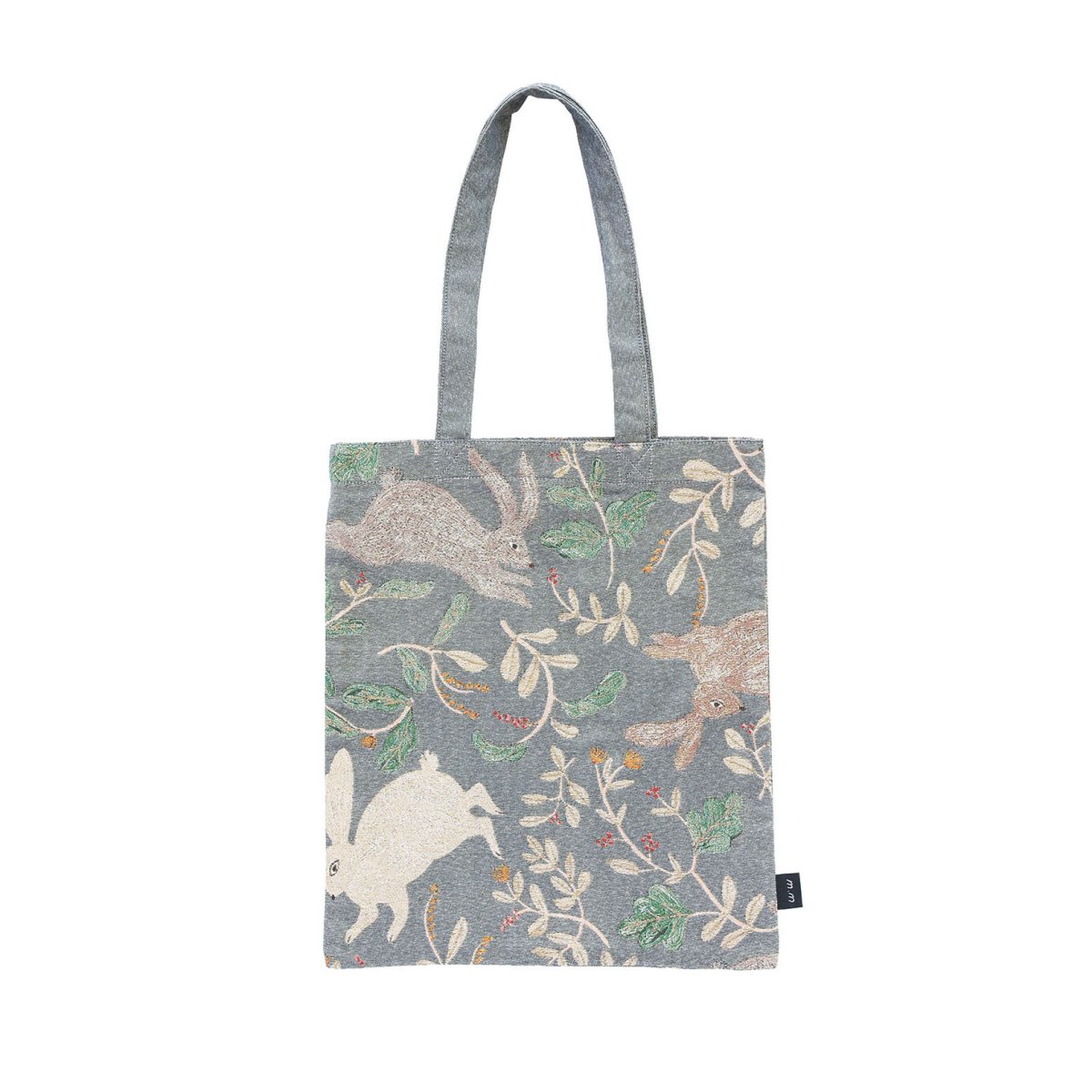 画像1: 松尾ミユキ Rectangle tote bag Three Rabbits MM091 (1)
