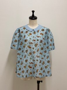 画像1: 【5月中旬〜5月下旬】リス図鑑ブラウス（3L）5670230 (1)
