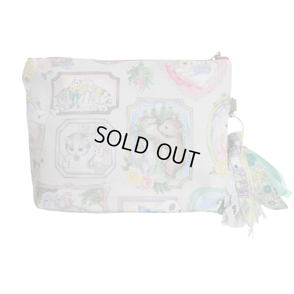 画像2: 【ハンドメイド】yukiemonファスナーポーチ　R647 (2)