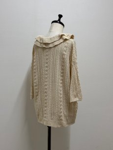 画像4: 【6月上旬〜6月中旬】かぎ針スワンフリルカーデ（M）5120010 ※数量限定商品 (4)