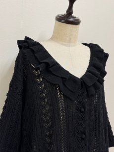 画像10: 【6月上旬〜6月中旬】かぎ針スワンフリルカーデ（M）5120010 ※数量限定商品 (10)