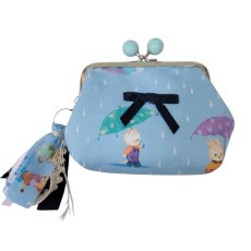 画像1: 【ハンドメイド】yukiemonがま口ポーチ　R684 (1)