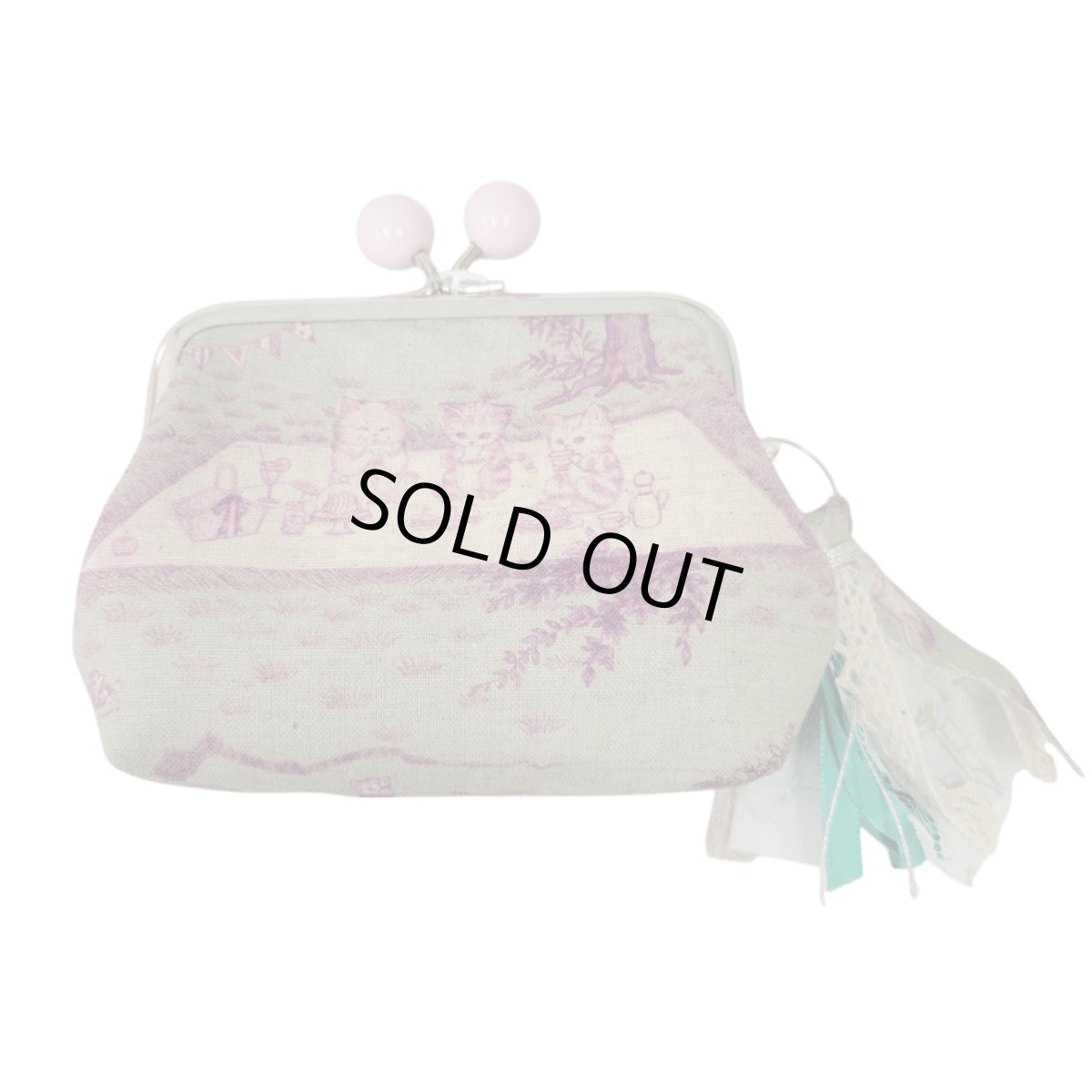 画像2: 【ハンドメイド】yukiemonがま口ポーチ　R685 (2)