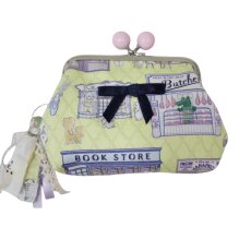 画像1: 【ハンドメイド】yukiemonがま口ポーチ　R682 (1)