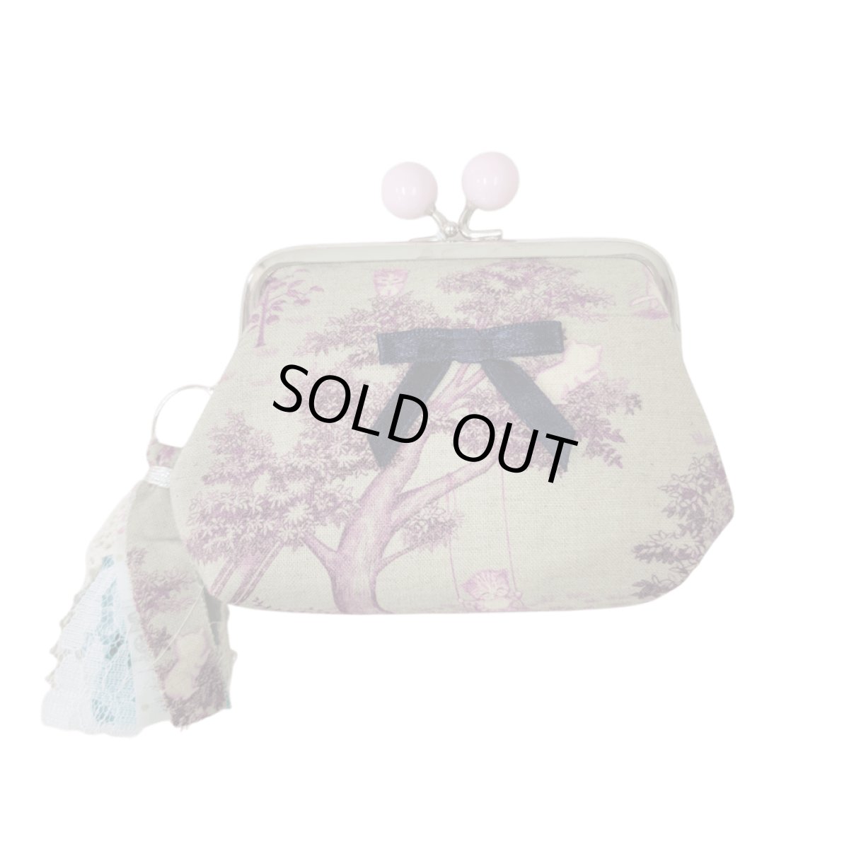 画像1: 【ハンドメイド】yukiemonがま口ポーチ　R685 (1)