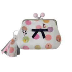 画像1: 【ハンドメイド】yukiemonがま口ポーチ　R683 (1)