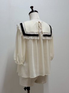 画像6: 【6月下旬〜7月上旬】スワンヨークブラウス（M）5170300 (6)