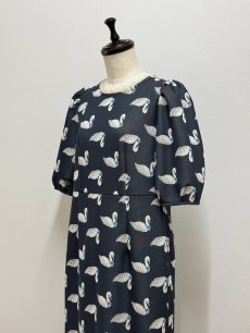 画像7: 【6月上旬〜6月中旬】スワンジャガードワンピース（3L）5610360 (7)