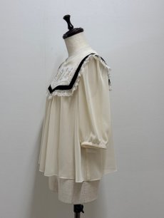 画像5: 【6月下旬〜7月上旬】スワンヨークブラウス（M）5170300 (5)