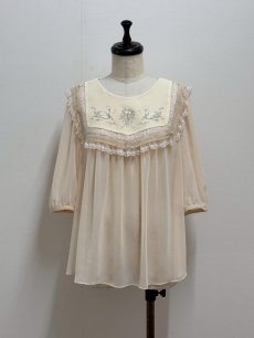 画像8: 【6月下旬〜7月上旬】スワンヨークブラウス（M）5170300 (8)