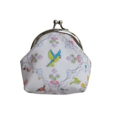画像2: 【ハンドメイド】yukiemonがま口ポーチ(小)　R706 (2)