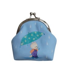 画像2: 【ハンドメイド】yukiemonがま口ポーチ(小)　R708 (2)
