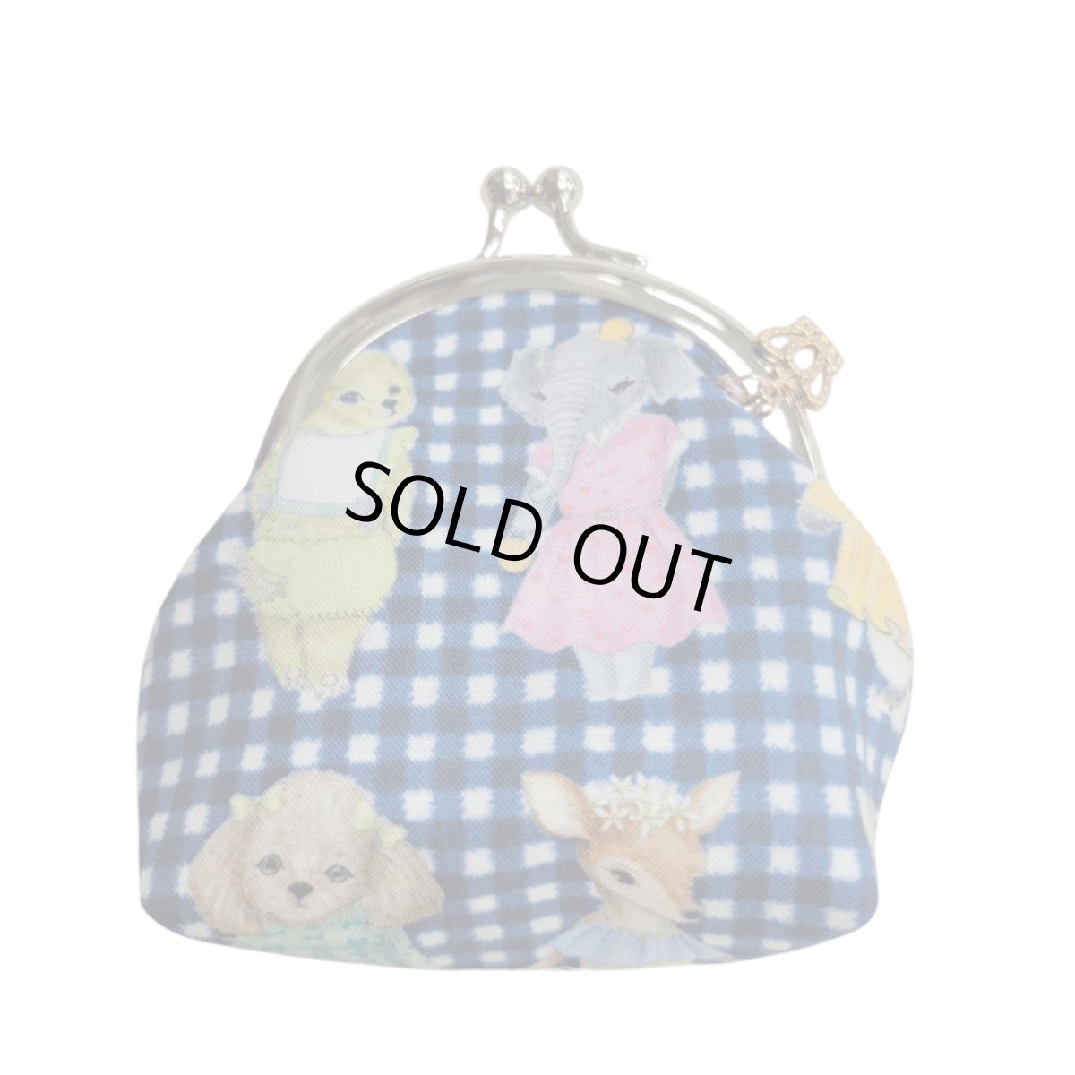 画像1: 【ハンドメイド】yukiemonがま口ポーチ(小)　R704 (1)