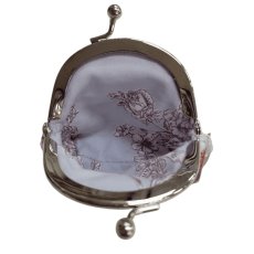 画像4: 【ハンドメイド】yukiemonがま口ポーチ(小)　R706 (4)