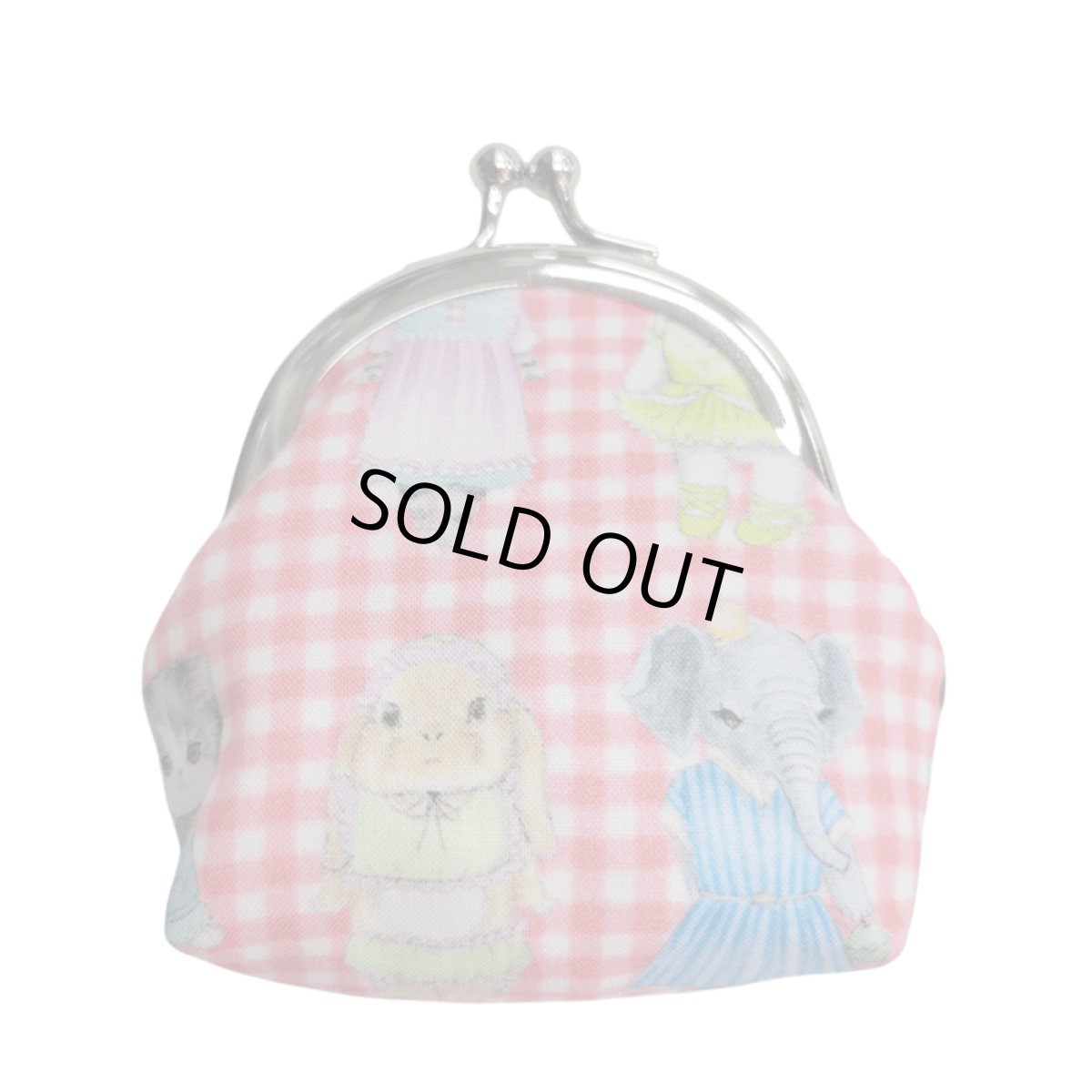 画像2: 【ハンドメイド】yukiemonがま口ポーチ(小)　R704 (2)