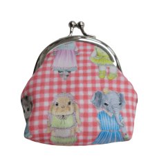 画像2: 【ハンドメイド】yukiemonがま口ポーチ(小)　R704 (2)