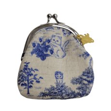 画像1: 【ハンドメイド】yukiemonがま口ポーチ(小)　R705 (1)