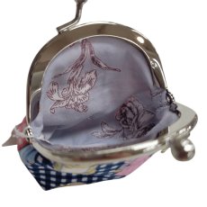 画像4: 【ハンドメイド】yukiemonがま口ポーチ(小)　R704 (4)