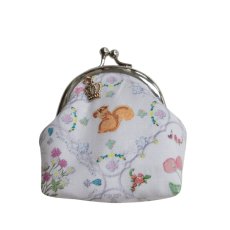 画像1: 【ハンドメイド】yukiemonがま口ポーチ(小)　R706 (1)