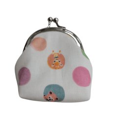 画像2: 【ハンドメイド】yukiemonがま口ポーチ(小)　R707 (2)